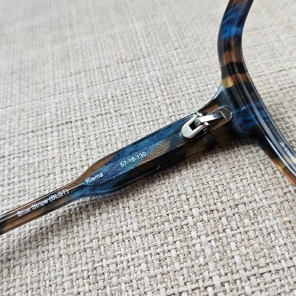 Trina Turk Women Eyeglasses/Sunglasses Frame BLUE STRIPE KIAMA 57[]18 130 - Picture 8 of 12